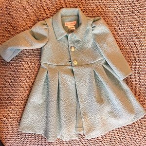 Cute Baby Blue Toddler Dress Coat!